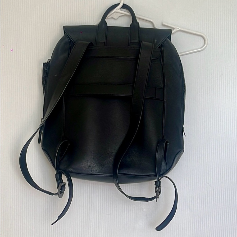 Lipault Paris Women's Plume Elegance black Textured Leather Backpack - Picture 3 of 15